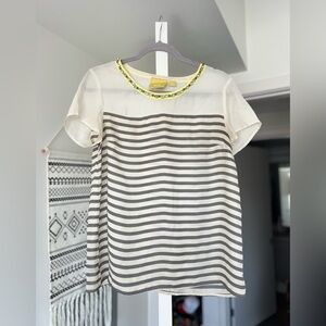 Maeve by Anthropologie Bejewled Blouse- S